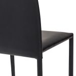 Sedia Dani plus nera in ecopelle - immagine 5