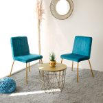 SEDIA LIBERTY VELLUTO BLU SKY - immagine 3