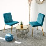 SEDIA LIBERTY VELLUTO BLU SKY