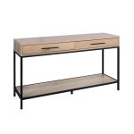 CONSOLLE SQUARED PIANO ROVERE STRUTTURA NERA