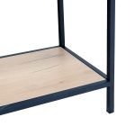 CONSOLLE SQUARED PIANO ROVERE STRUTTURA NERA - immagine 5