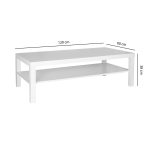 TAVOLINO LEGNO BIANCO OPACO PANAREA - immagine 4