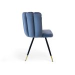 SEDIA FRIDA VELLUTO BLUE GREY - immagine 2