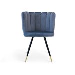 SEDIA FRIDA VELLUTO BLUE GREY - immagine 3