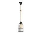 Lampada da soffitto Origin nera corda iuta - immagine 2