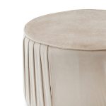 POUF IN VELLUTO BEIGE REGIO - immagine 5