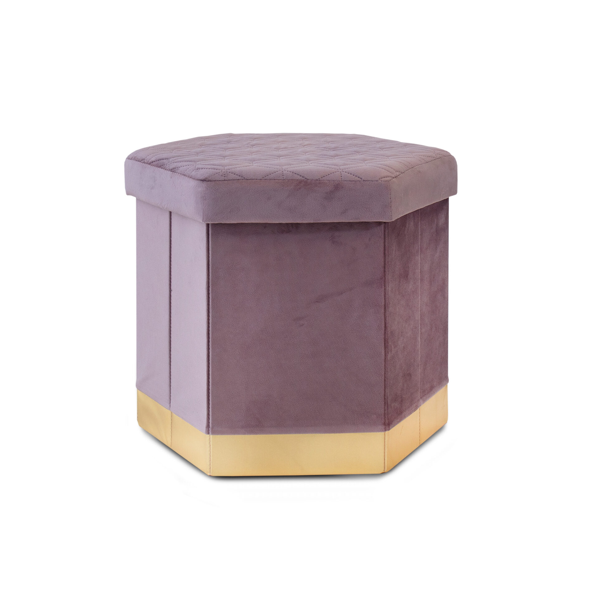 8052283265722 POUF CONTENITORE SUSY VELLUTO LILLA - immagine 1