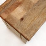 Cassapanca Taste legno massello bianco anticato - immagine 2