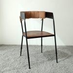 Sedia Panama ferro battuto e legno massello