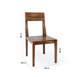 Sedia Bogotà legno massello - immagine 5