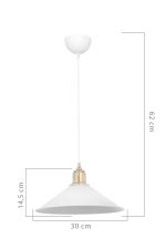 Lampada da soffitto Stel bianca - immagine 5