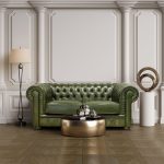 DIVANO CHESTER 2 POSTI PELLE FIORE - immagine 3