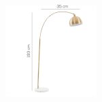 LAMPADA DA TERRA PINCARA ORO - immagine 5