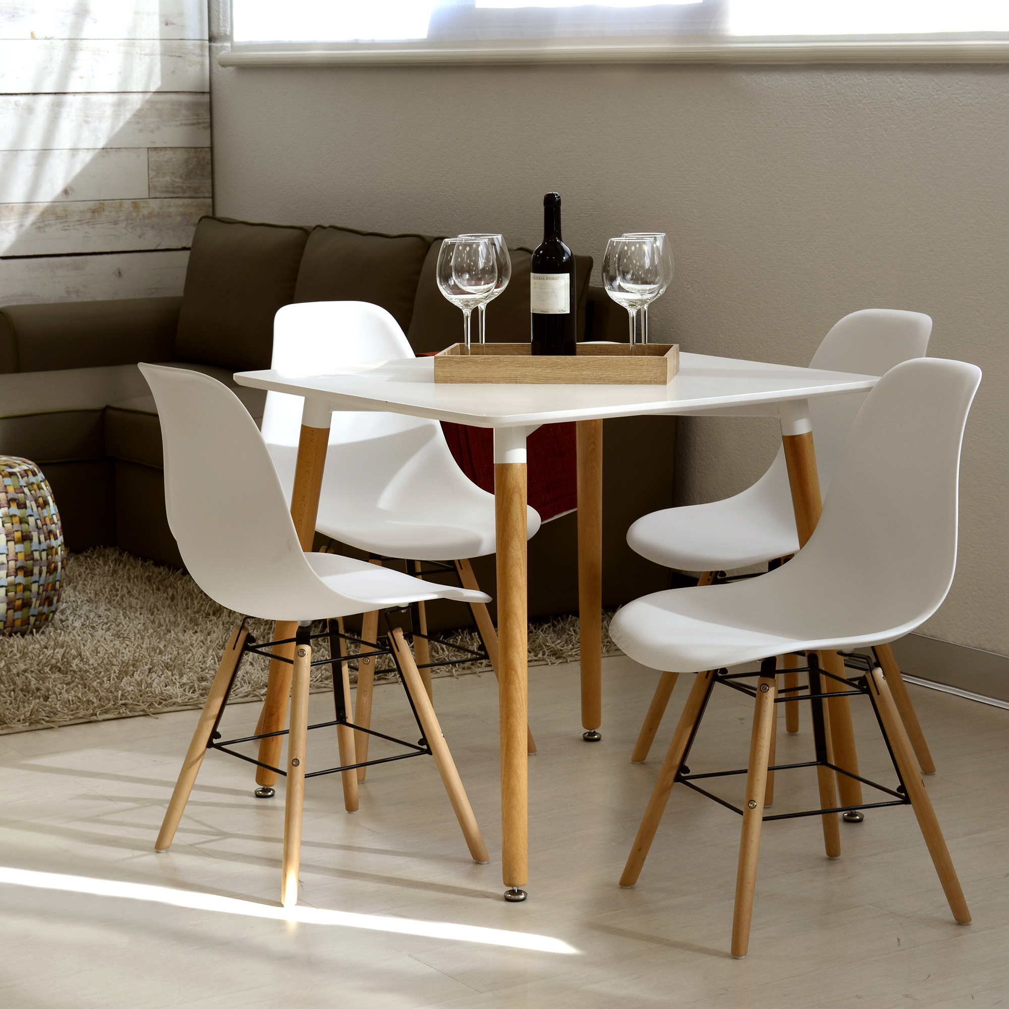 8054633411087_4 TAVOLO TEX FISSO 80*80 PIANO BIANCO - immagine 1