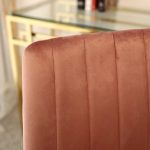 Sedia Gill velluto cipria - immagine 3
