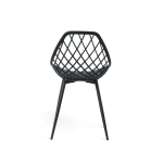 SEDIA DIVA  IN POLIPROPILENE GAMBE METALLO - immagine 2