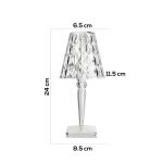 LAMPADA DA TAVOLO LED CRYSTAL METACRILATO - immagine 2